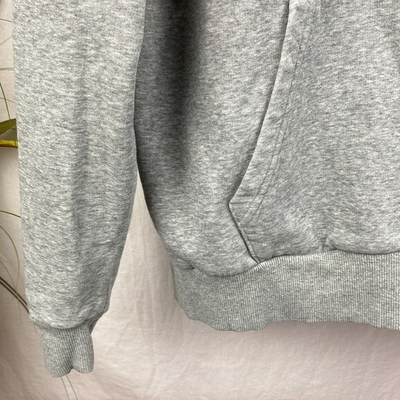 Converse Gray Long Sleeve Hoodie Camouflage Trim Sweatshirt S - Picture 4 of 5